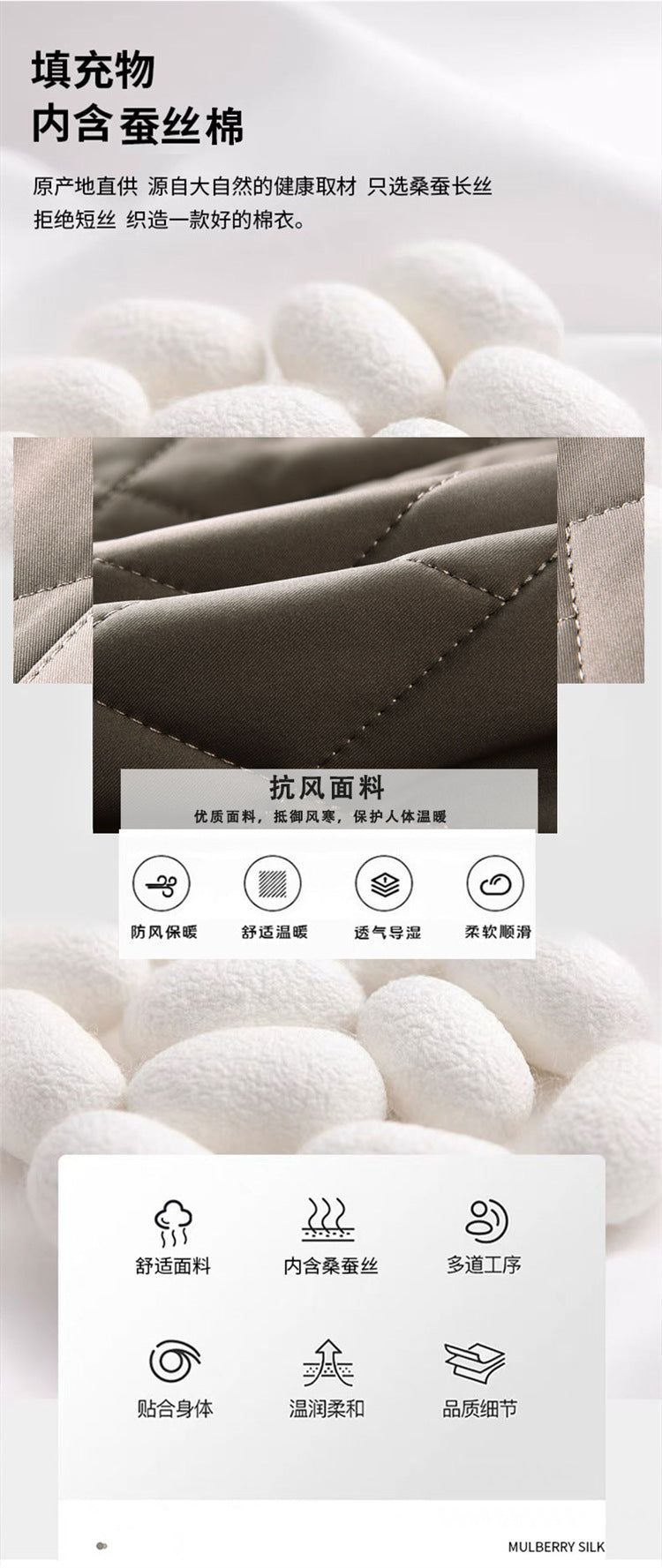 24 Winter Men's Cotton Jacket for Young and Middle-Aged, Casual Trendy Warm Silk Cotton Coat, Casual Outerwear for Men