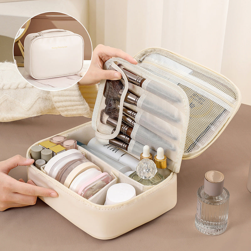 Cosmetic Bag Women's Large Capacity Portable 2025 New Accessible Luxury Classy Internet Celebrity Travel Cosmetics Toiletry Bag Storage Bag