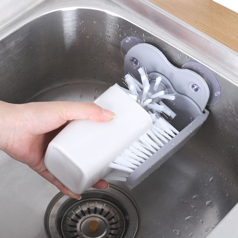 Cup Brush, Cup Washing Brush, Suction Cup Brush, Multifunctional Milk Tea Shop Suction Wall Rotating Decontamination Cleaning Glass Cup Brush
