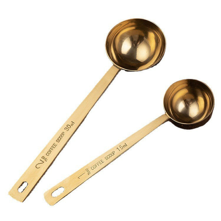 Factory Direct Sales 15ml Coffee Measuring Spoon 304 Stainless Steel Measuring Spoon Milk Powder Long Handle 20ml Baking Tools Wholesale