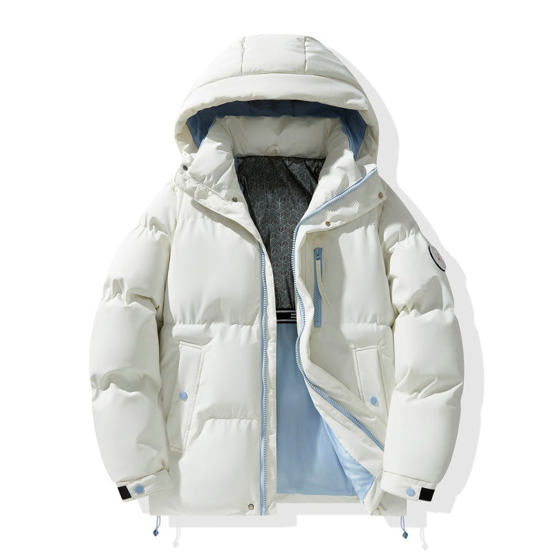 Autumn and Winter New Graphene Cotton Coat, Warm Couple's Same Style Hooded Cotton Jacket, Thickened Winter Coat