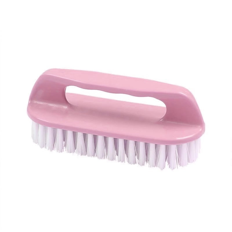 Plastic Brush with Hard Bristles, Thickened and Reinforced Handle, Multifunctional Laundry and Shoe Cleaning Brush, Non-Slip Cleaning Brush for Sneakers and White Shoes