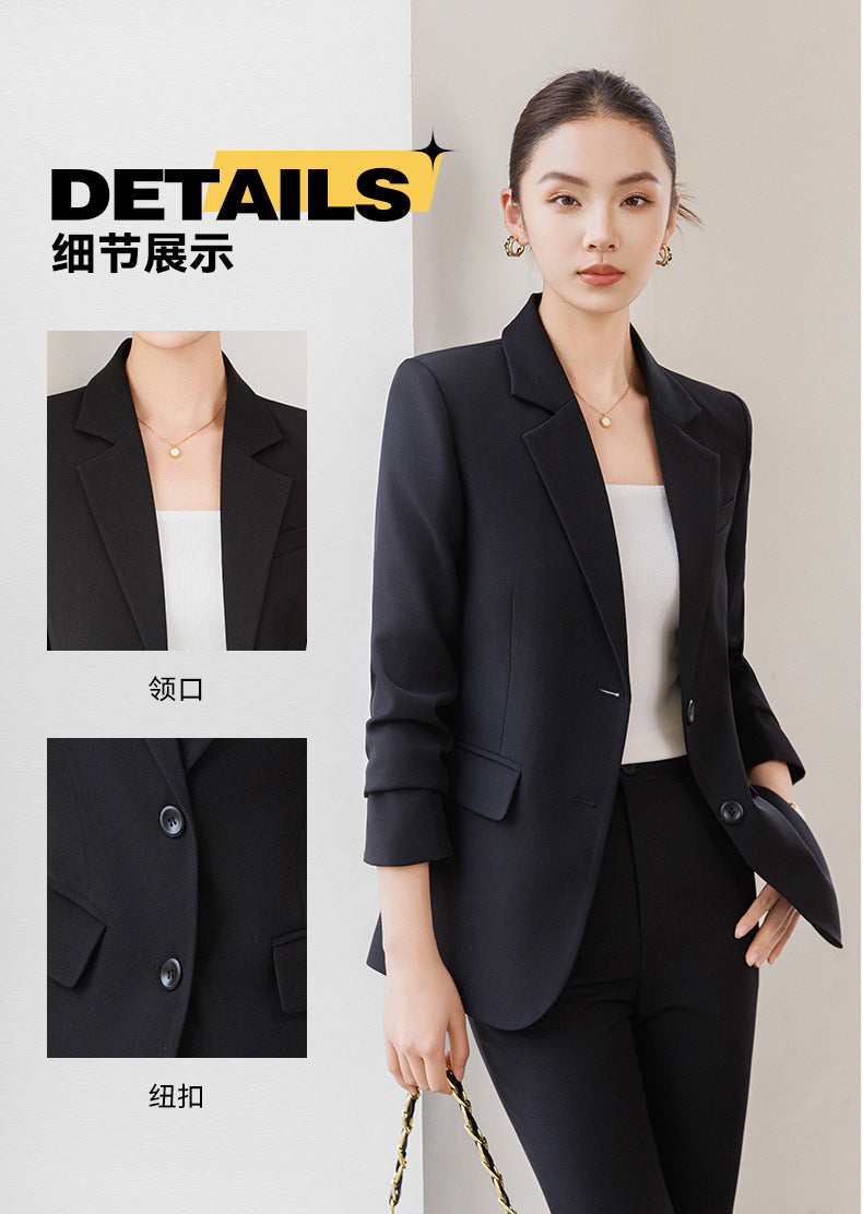 Cross-Border Off-White Blazer for Women, High-End Spring New Style Professional Suit, Fashionable and Elegant Formal Workwear