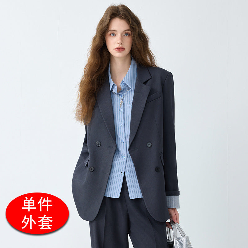 Cross-Border 2025 Blazer for Women Korean Drama Heroine Outfit Professional Formal Suit Casual Black High-End Commuting