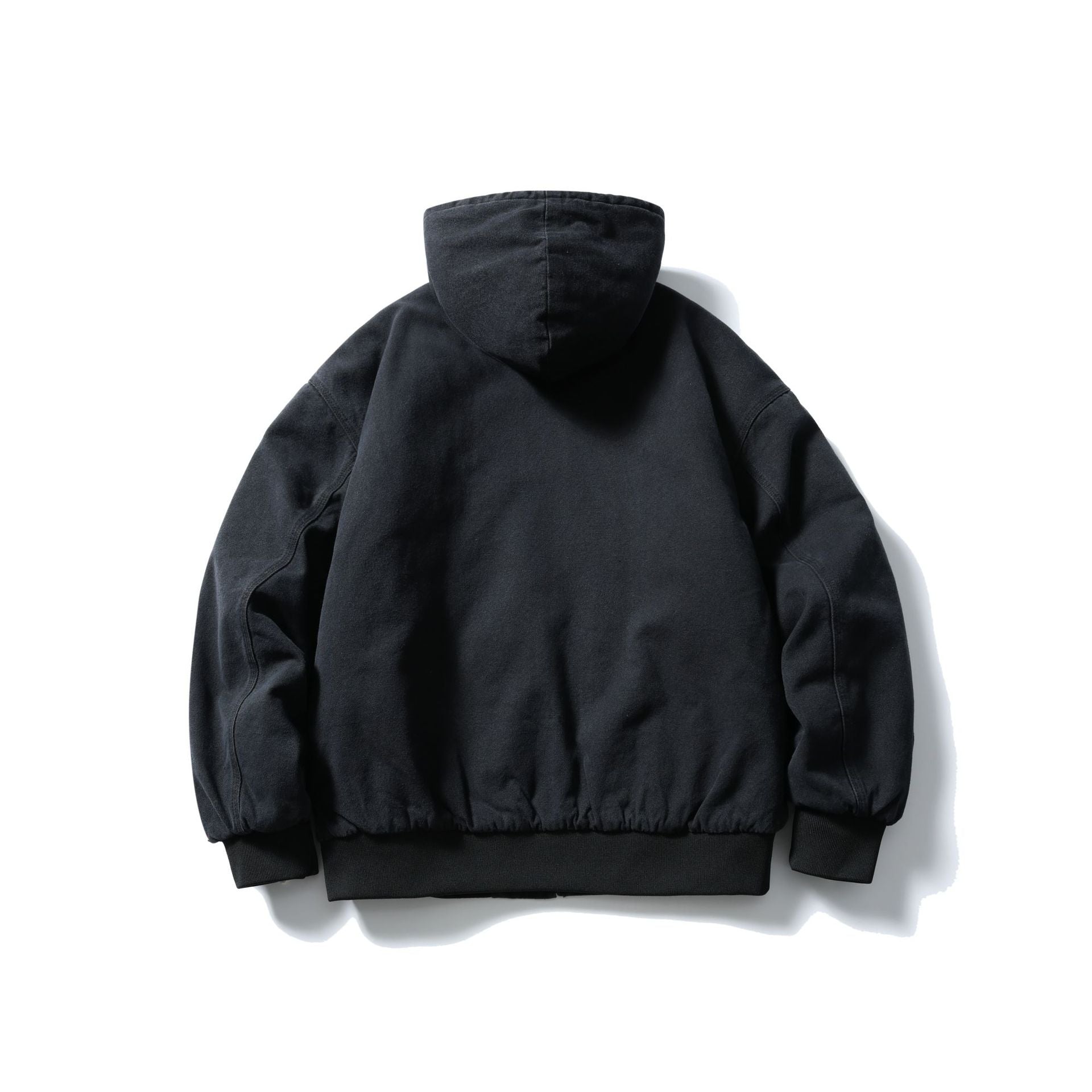 Mr. Song's Cross-Border Japanese-Style Trendy Heavily Washed Drawstring Hooded Inner Checkered Casual Warm Cotton Jacket for Men and Women