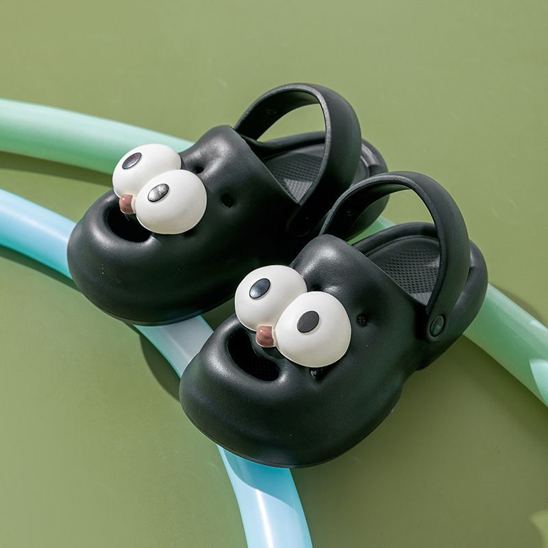 Summer explosion three-dimensional creative cute eyes dog sandals non-slip wear-resistant EVA home outdoor two-wear sandals