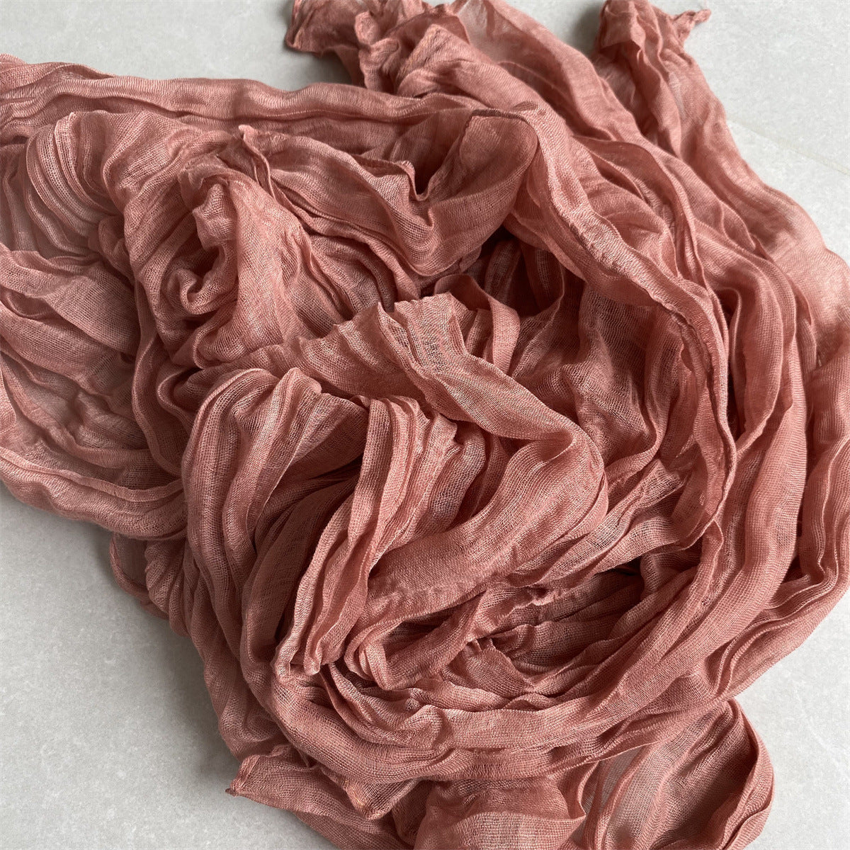Bali Crepe Table Flag Foreign Trade Western Tablecloth Light Luxury High-End Wedding Party Decoration Pleated Table Flag Wholesale