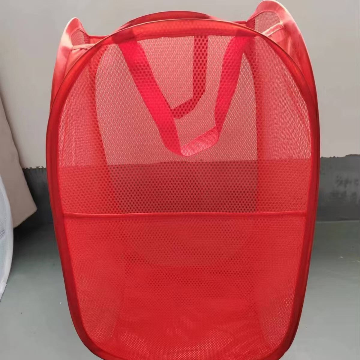 Dirty Clothes Basket, Foldable Large-Capacity Household Mesh Laundry Basket, Bathroom Storage Basket for Dirty Clothes