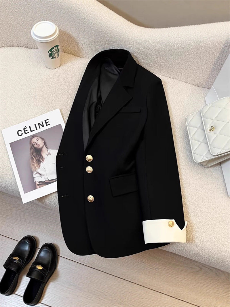2026 New Style Elegant Commuter Blazer for Women, Spring and Autumn, Unique Design, Trendy Cross-Border Suit