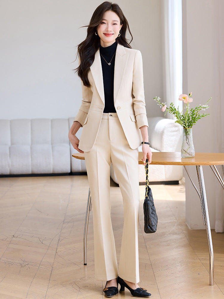 Cross-Border High-End Women's Suit Set, New Style Women's Casual Professional Fashion Elegant Slim-Fit Formal Workwear