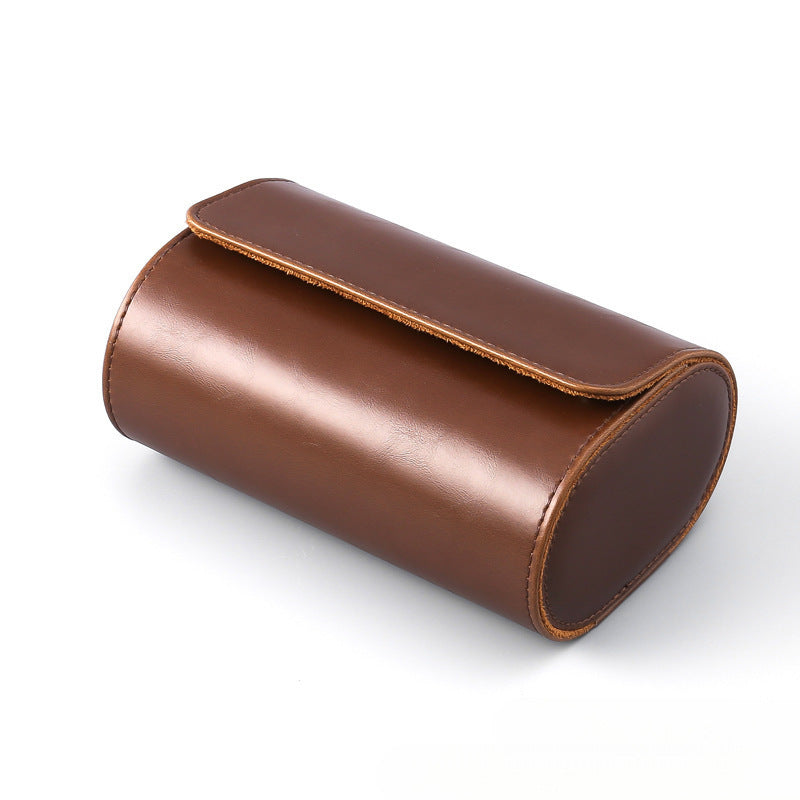 2025 Cross-Border Portable 1-Digit 2-Digit 3-Digit Watch Box Pu Leather Watch Storage Box Packaging Box Wholesale