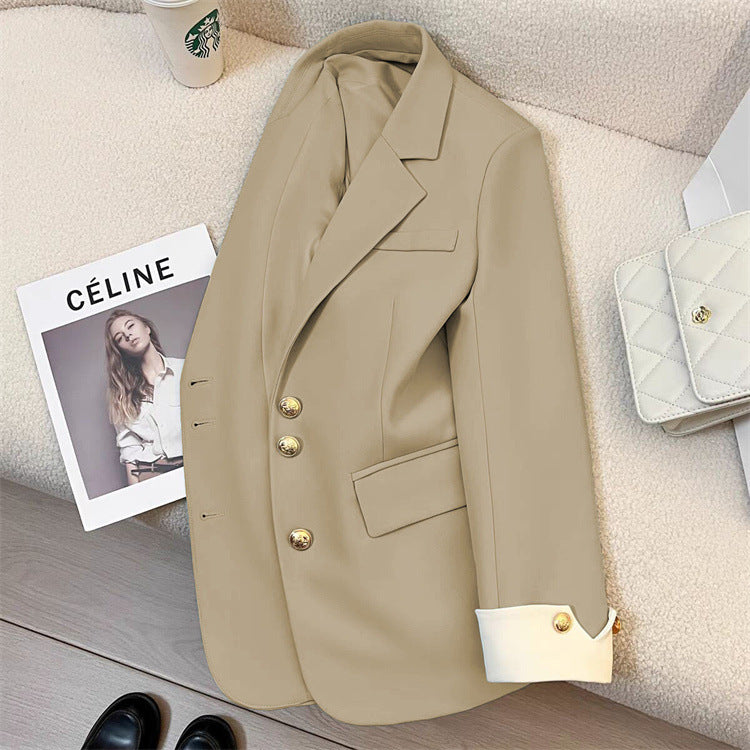 2026 New Style Elegant Commuter Blazer for Women, Spring and Autumn, Unique Design, Trendy Cross-Border Suit