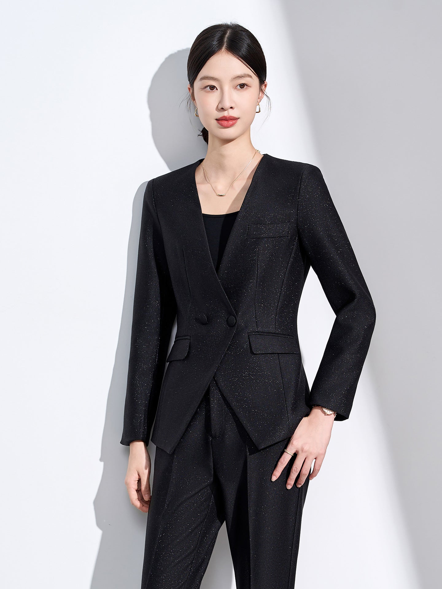 Cross-Border Suit Jacket for Formal Occasions, Fashionable Goddess Style, Versatile, High-End, Elegant, Interview Office Suit Set