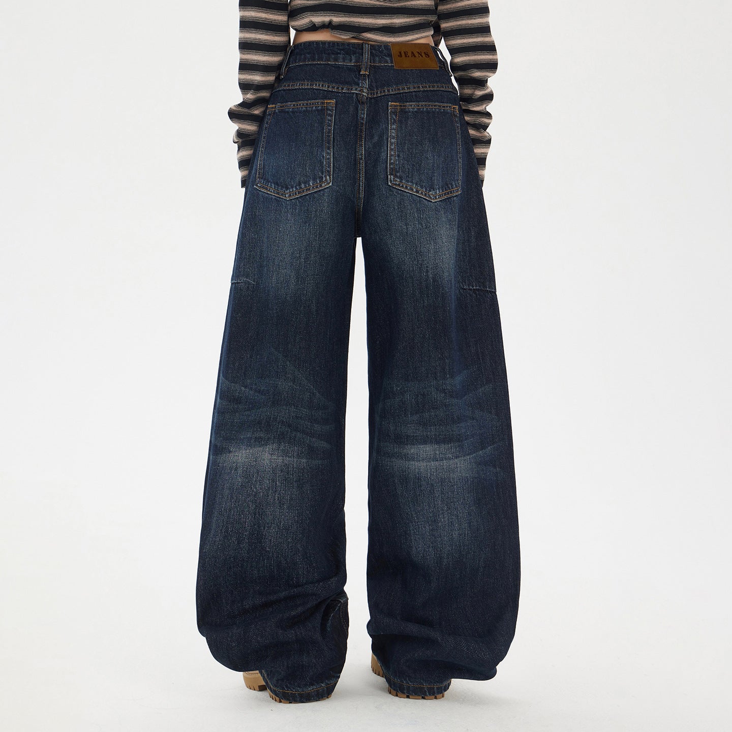 Yc & American Retro Loose Wide-Leg Pants Autumn and Winter Versatile Scimitar Pants Drapey Sickle Jeans Women's New Style