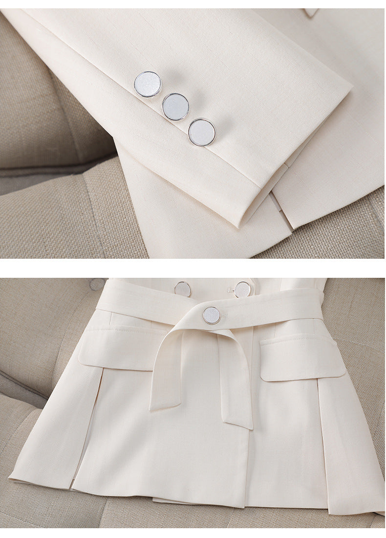Cross-Border Professional Suit Set for Women, New Spring and Autumn Korean Style Casual Professional Attire, High-End Waist-Cinching Blazer Jacket