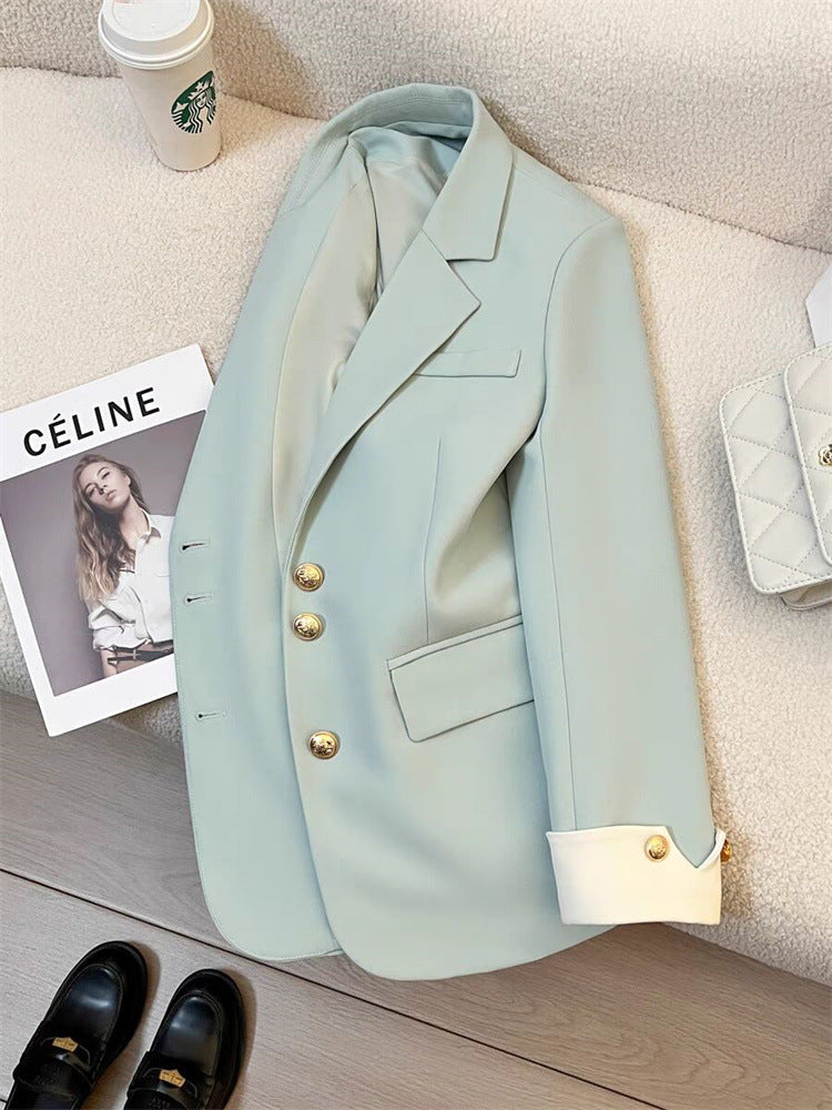 2026 New Style Elegant Commuter Blazer for Women, Spring and Autumn, Unique Design, Trendy Cross-Border Suit