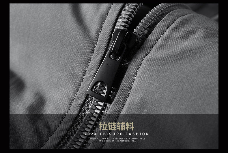 Flying Suit Men's Jacket Cotton Coat Autumn and Winter American Retro Loose Casual Middle-aged Casual Jacket Cotton Coat Coat