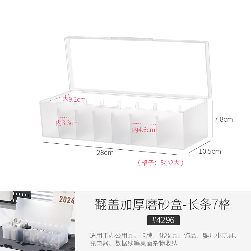 [Special Offer] Transparent Storage Box Flip-Top Organizer Multi-Purpose Square Storage Box Miscellaneous Box 20 Sizes