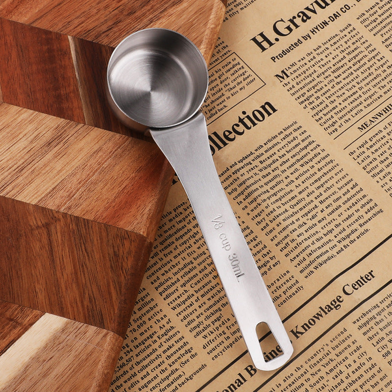 Wow Stainless Steel Large Measuring Spoon Set 15/30/50/60/80/120/160/180/100ml Flats Bottom Measuring Cup