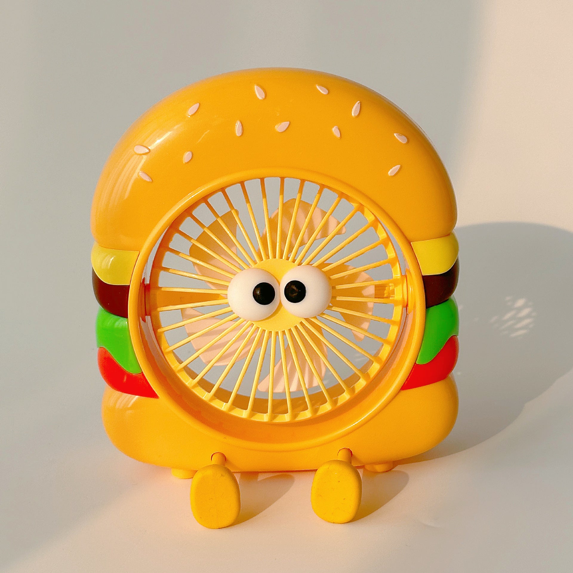 Food Toy Series Cartoon Electric Fan Summer Small Dormitory Fan USB Mini Fan Portable Handheld Fan
