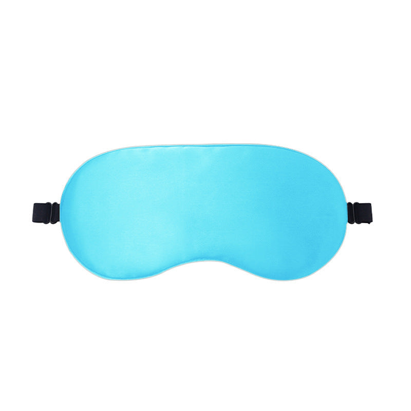 Double-Sided Imitation Silk Eye Mask, Light-Blocking Sleep Eye Mask, Logo Printing Wholesale, Men's and Women's Travel Cooling Ice Silk Eye Protection