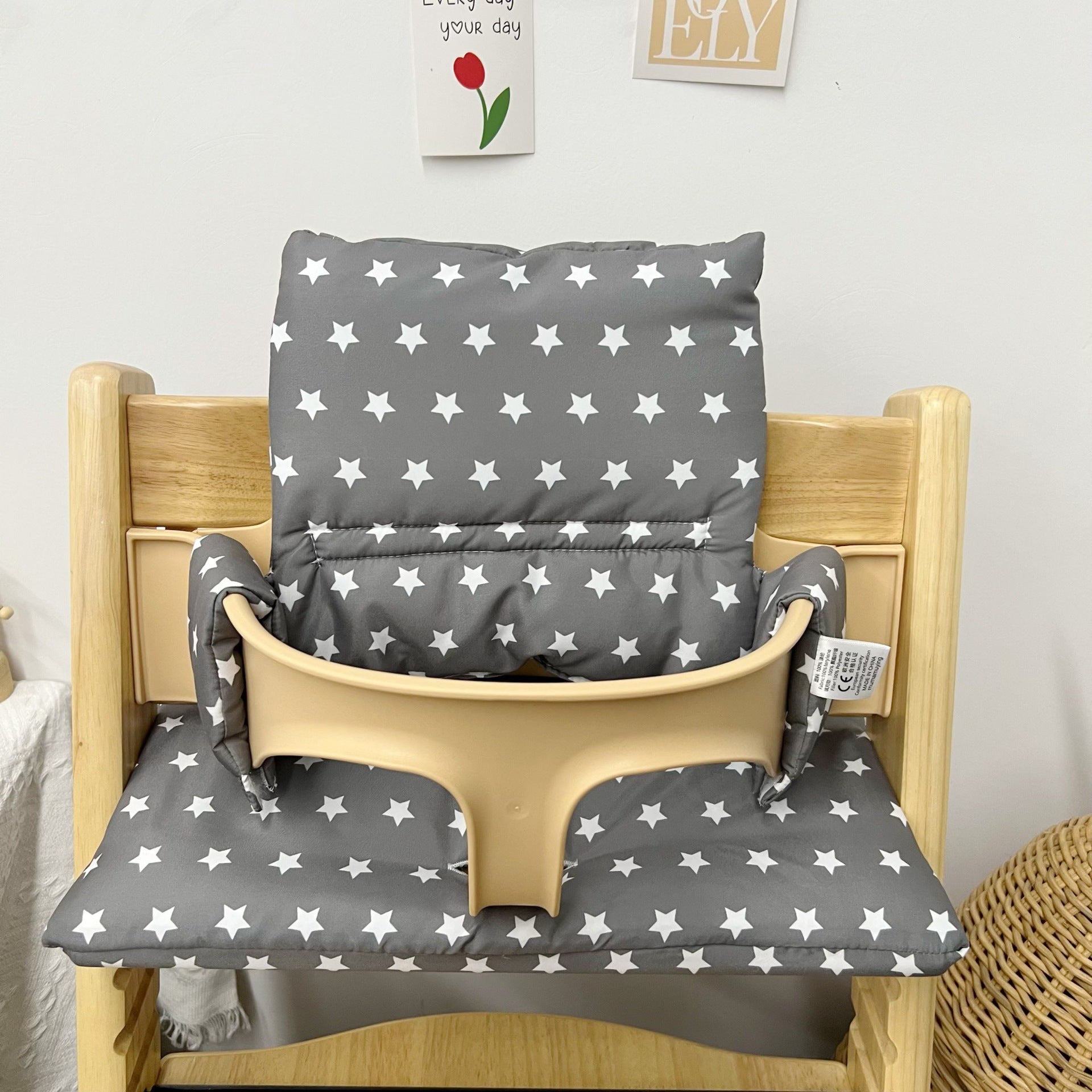 Ins Nordic Style Baby Dining Chair Children's Growth Chair Cushion Baby Dining Chair Cushion Waterproof and Urine-proof Sitting