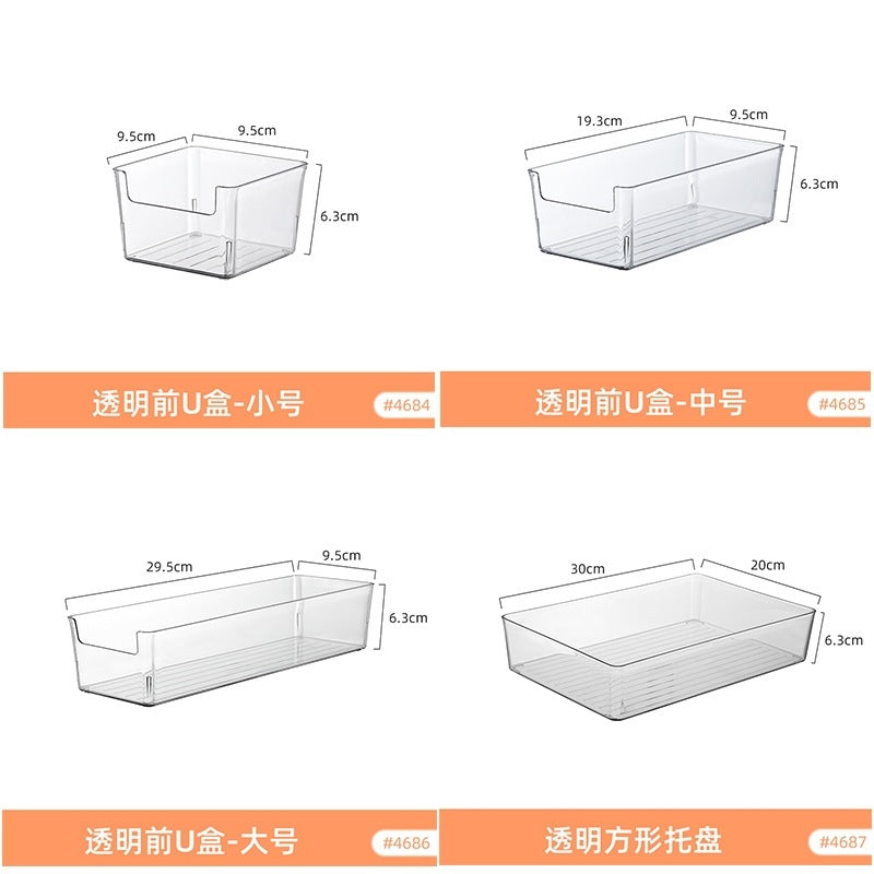 Tea Set Storage Box with Lid Dust-Proof Transparent Tea Table Desktop Tea Cup Storage Rack Kung Fu Teapot Storage Rack