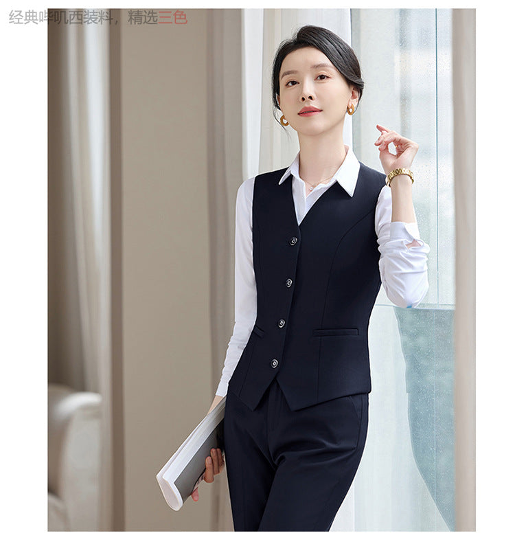 Professional Vest Suit Female Hotel Sales Office Waiter Formal Suit Vest Vest Property Teacher Work Clothes