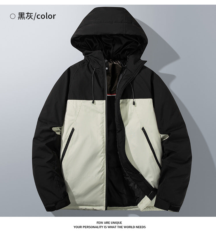 Autumn and Winter New Graphene Cotton Coat Couple's Same Style Windproof Waterproof Loose Casual Hooded Thickened Jacket