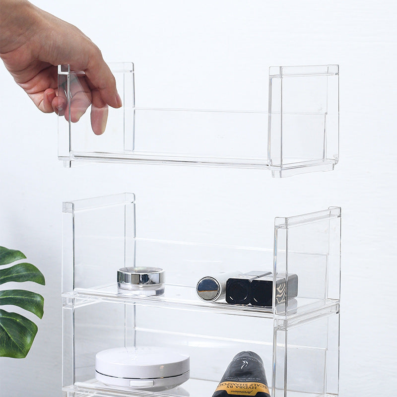 5028. Japan Km.5029. Simple Transparent Shelf, Multiple Hand-Made Display Shelves Can Be Stacked