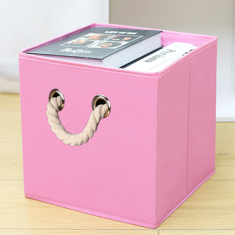 Amazon Lidless Storage Box Fabric Storage Box Foldable Large Drawer Storage Box Toy Storage Box