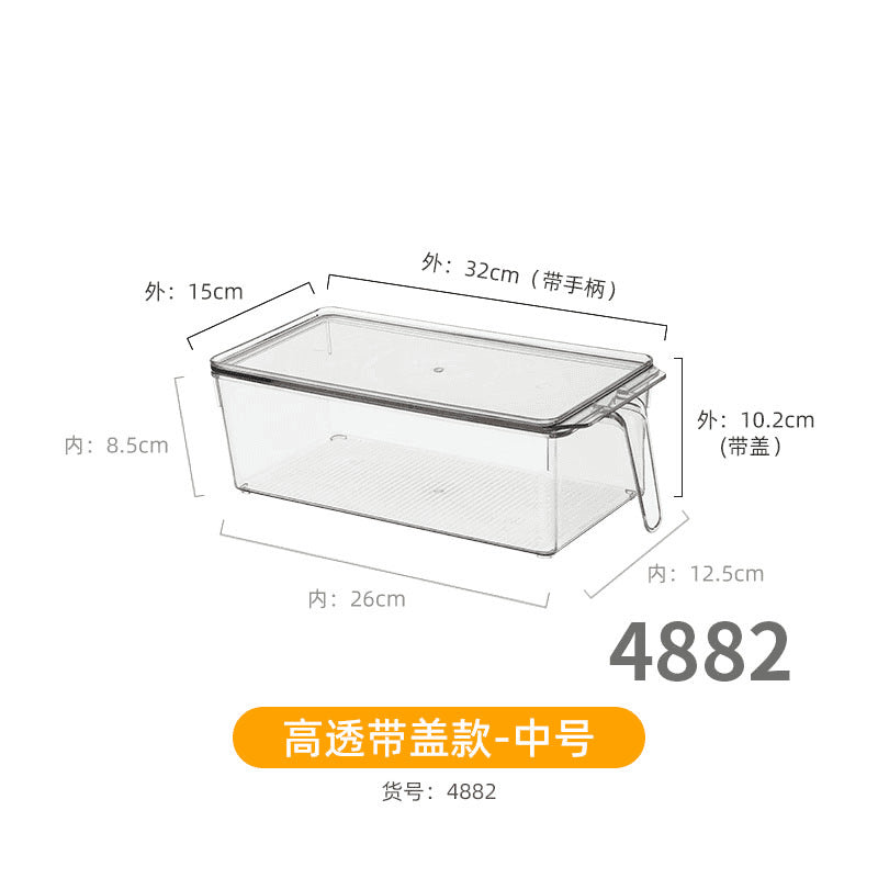 Storage box with lid storage box transparent acrylic kitchen cosmetics sundries station snacks toys clothes books