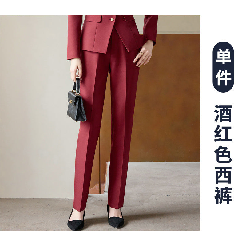 Suit Suit for Women Spring & Fall New Fashion Elegant Goddess Style Professional Wear Formal Wear Beauty Salon Jewelry Store Work Clothes