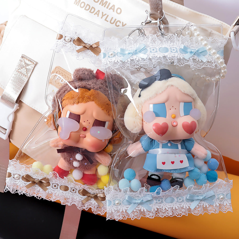 Transparent Trendy Storage Bag, Cute Lina Belle, High-Looking Dust Bag, Baby Bag Protective Cover, Sweet and Versatile Pain Bag