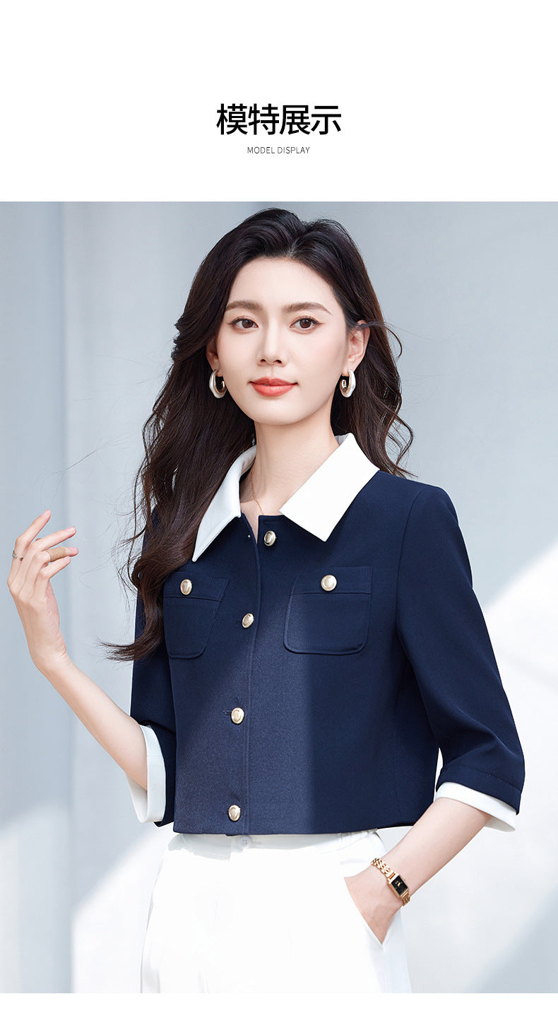 Blazer Women's Spring and Summer 2025 New Elegant Goddess Style Workplace Work Clothing Fashion Professional Suit Suit