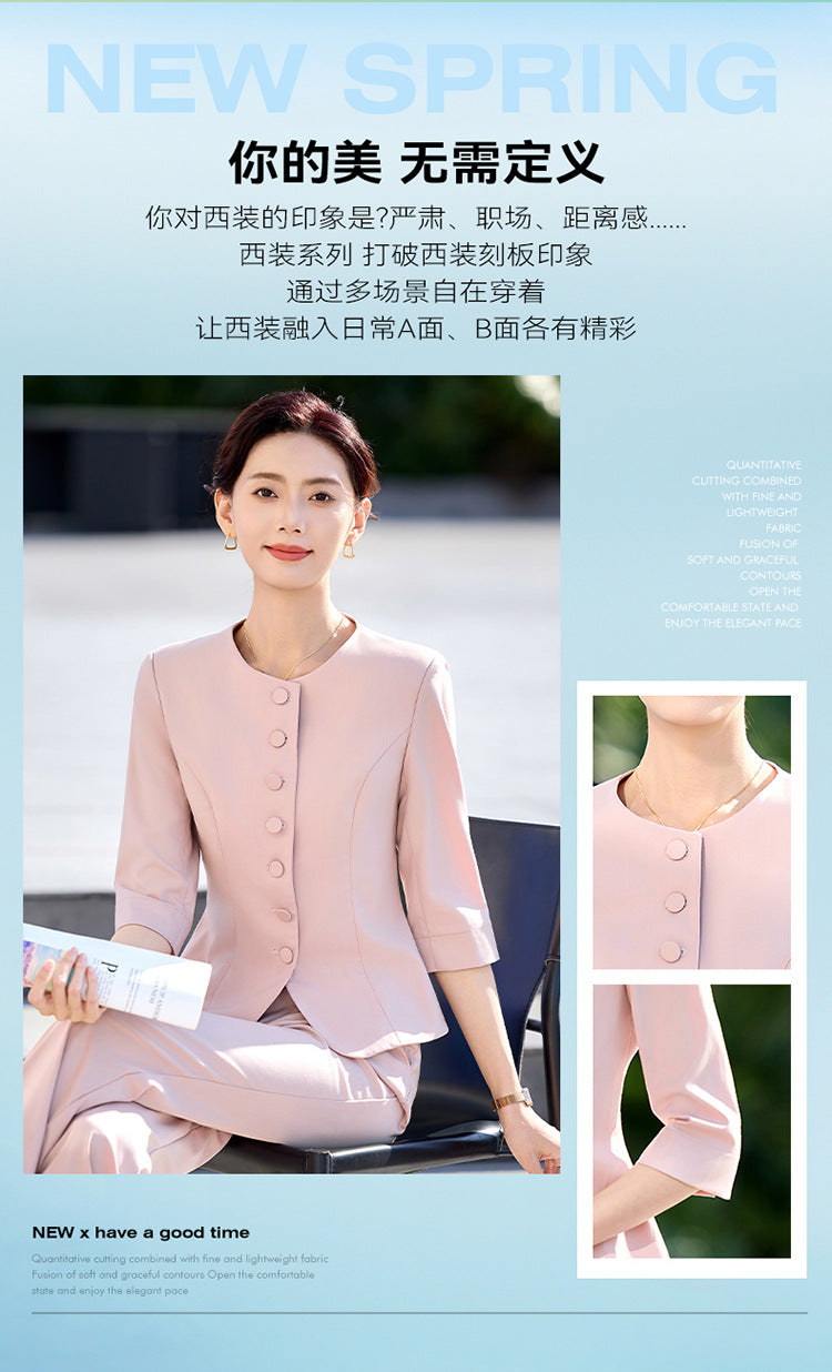 New Chinese Style Professional Skirt Classy Suit Suit for Women 2025 New Sales Workwear Conference Reception Work Clothes Summer