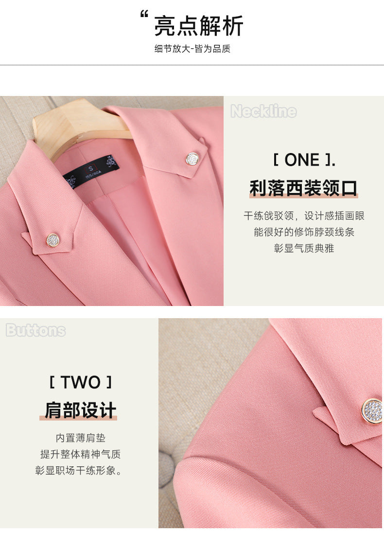 Cross-Border Women's Suit Set, New Autumn Style for College Students, Interview Formal Wear, Elegant Goddess Style Casual Blazer