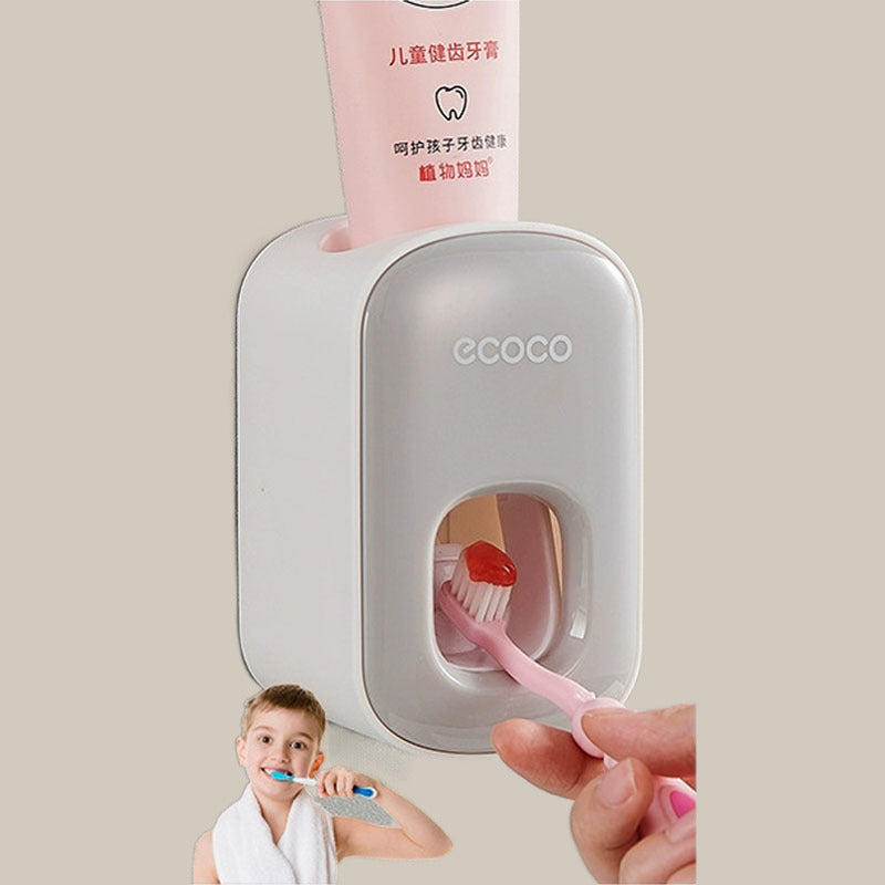 Wall-mounted toothbrush holder toilet non-perforated toothpaste toothbrush storage rack transparent mouthwash cup brushing cup suit