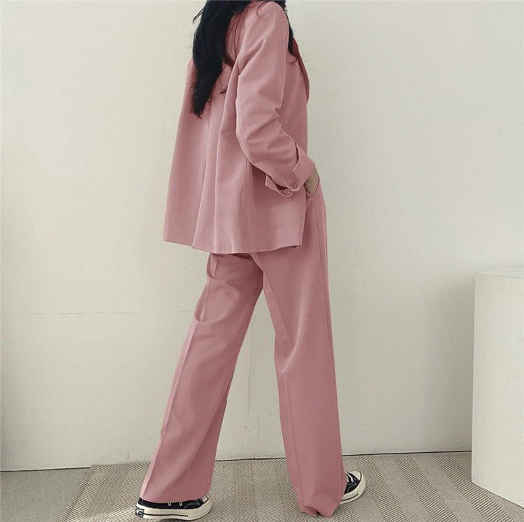 Suit Jacket High Sense Women's Spring and Autumn Design Sense Thin Niche Professional suit Temperament Slim-fit Small Suit Two-piece Set