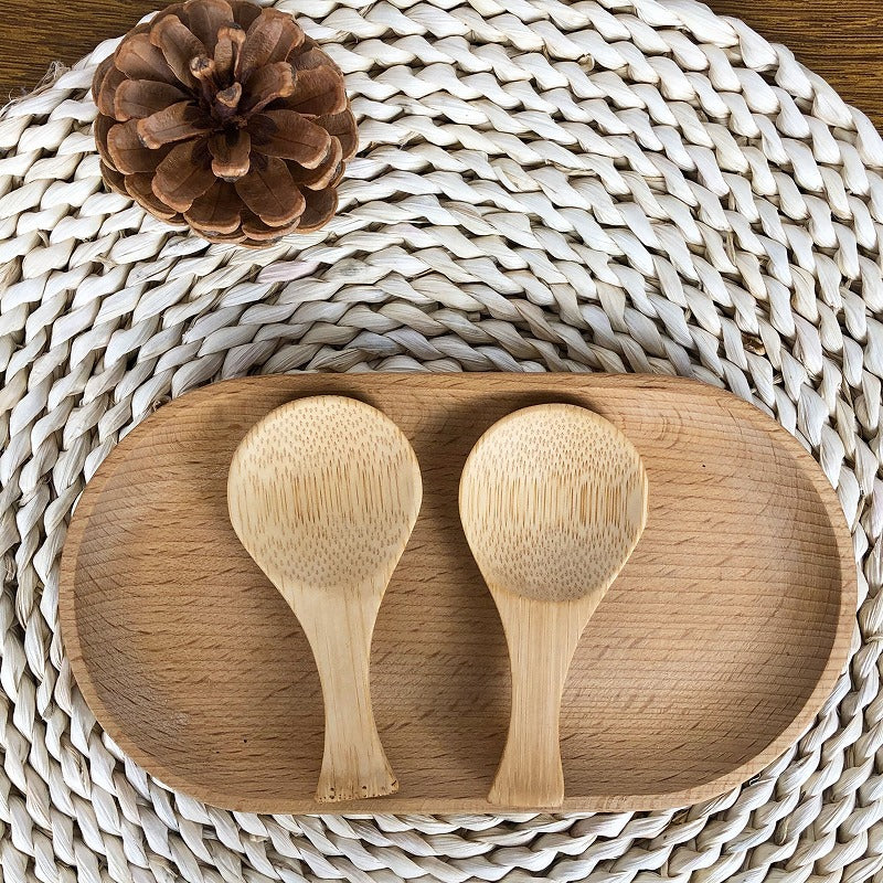 Factory hot sale creative bamboo tea spoon medicine powder spoon milk powder spoon tea ceremony tea set special printable LOGO large quantity Congyou