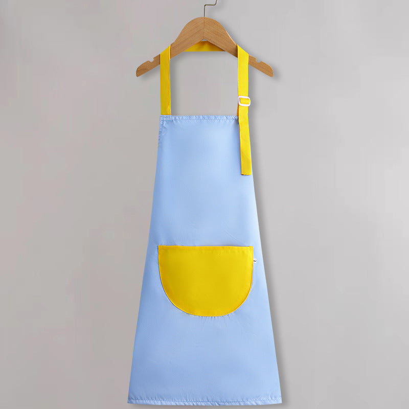 Children's apron painting waterproof antifouling studio cartoon apron big children's kindergarten apron overalls custom logo