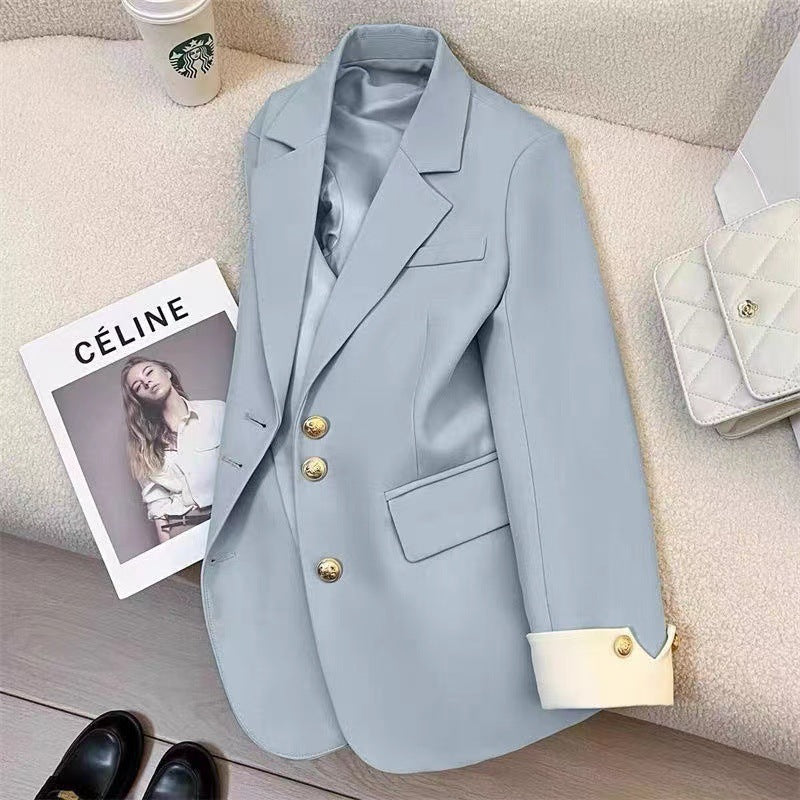 2026 New Style Elegant Commuter Blazer for Women, Spring and Autumn, Unique Design, Trendy Cross-Border Suit