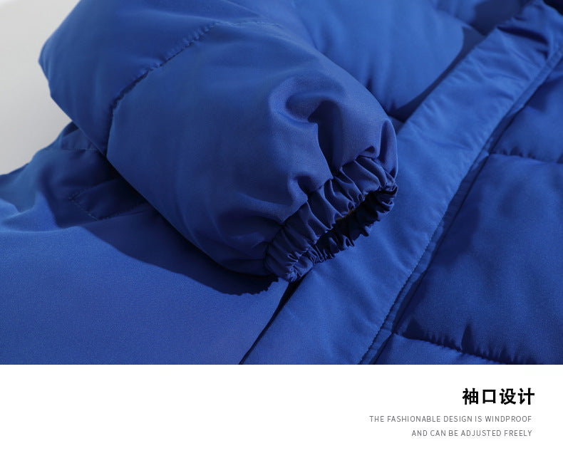 Cross-border Winter New Men's Loose Collar fleece-lined Cotton-padded Clothes Korean Style Youth Fashion Trendy Casual Cotton-padded Jacket