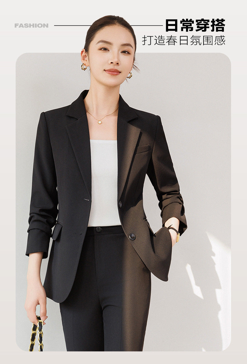 Cross-Border Off-White Blazer for Women, High-End Spring New Style Professional Suit, Fashionable and Elegant Formal Workwear
