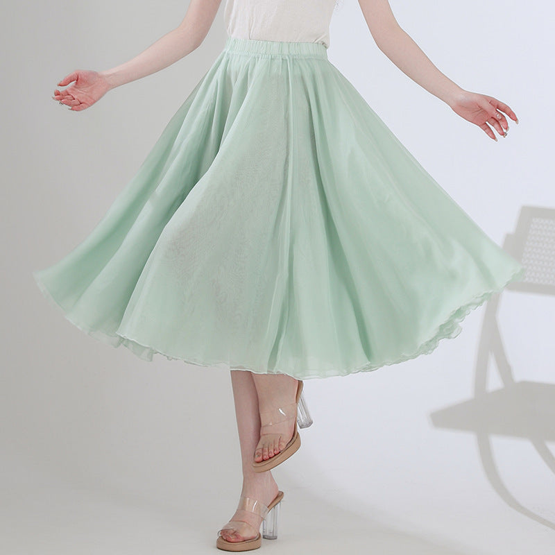 European and American Printed Skirt for Women Amazon 2025 Summer New Casual Seaside Vacation Long Skirt Skirt