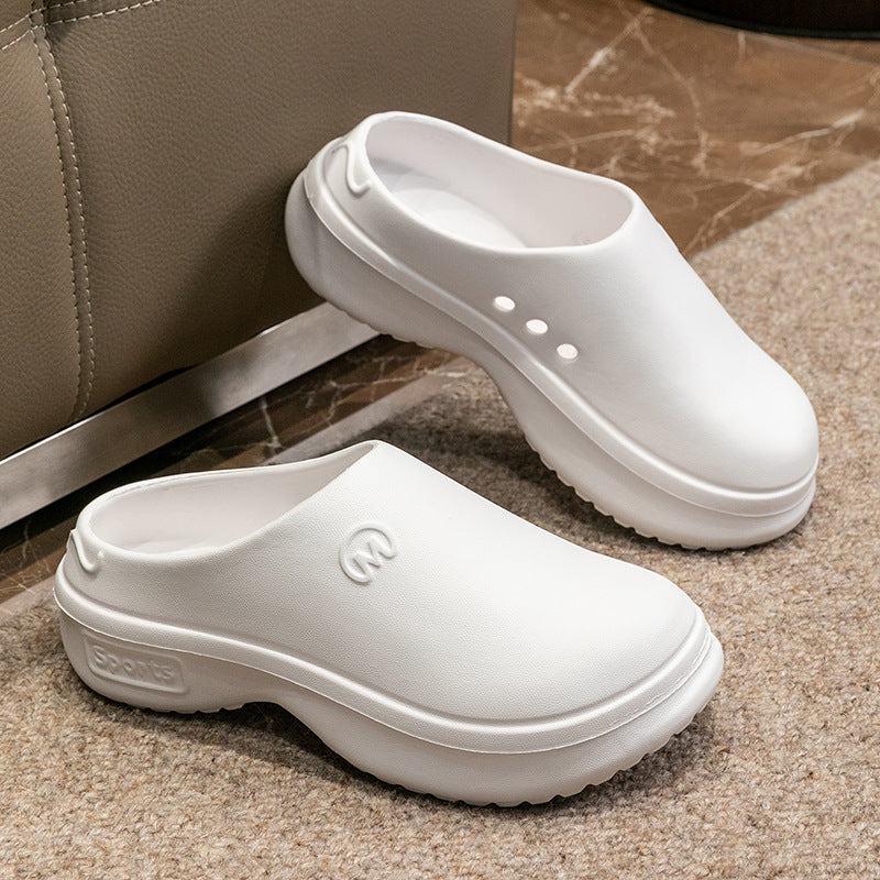 Sandals and slippers women's thick-soled indoor and outdoor wear Baotou increased soft-soled beach shoes summer wear-resistant cross-border slippers wholesale