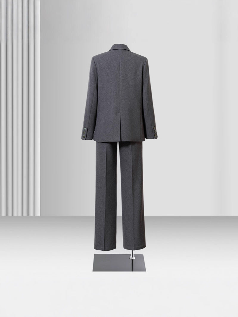 Navy Blue Suit Jacket for Women Spring & Fall 2025 New Casual Korean Style High-End Small Workplace Suit Suit
