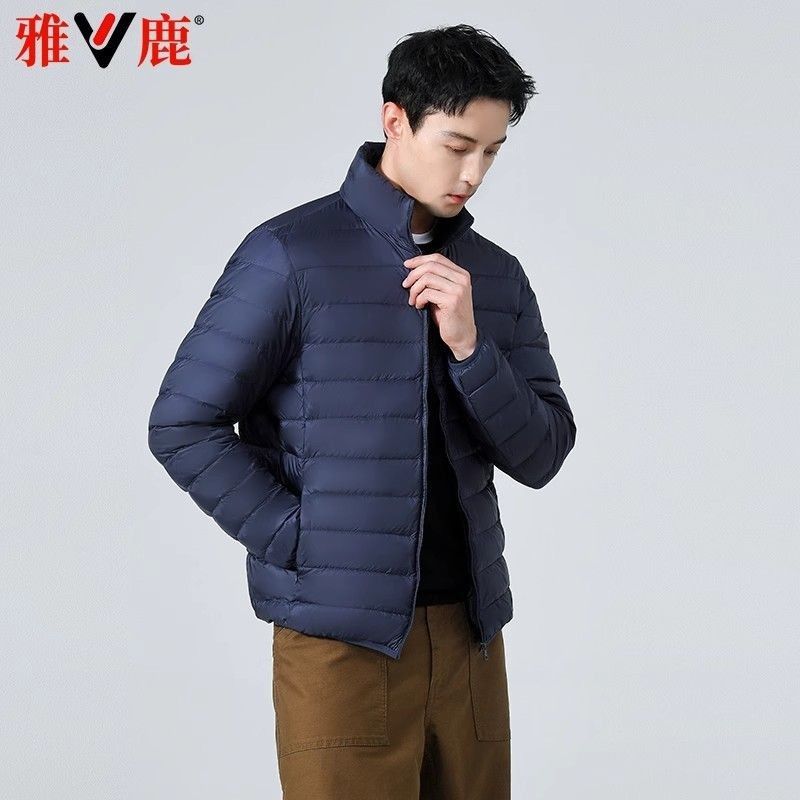 2024 New Style Lightweight Cotton Western Style Clothing Men's Short Lightweight Anti-Season Light Warm Jacket Fashionable Stitching