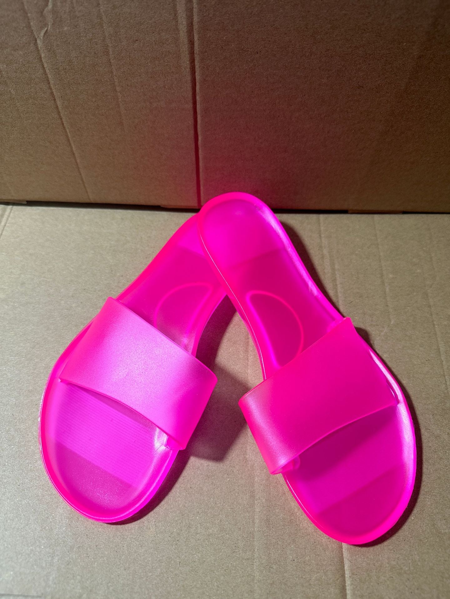 Cross-Border Large Size Crystal Shoes for Women to Wear at Home and Outside, Jelly Glue Sandals, Foreign Trade Wholesale Dropshipping