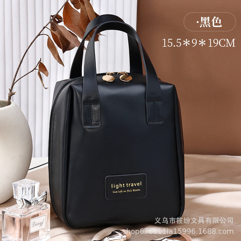 Korean Satchel Cosmetic Bag Pvc Dry and Wet Separation Toiletry Bag Satchel Waterproof Bath and Swimming Frosted Storage Bag